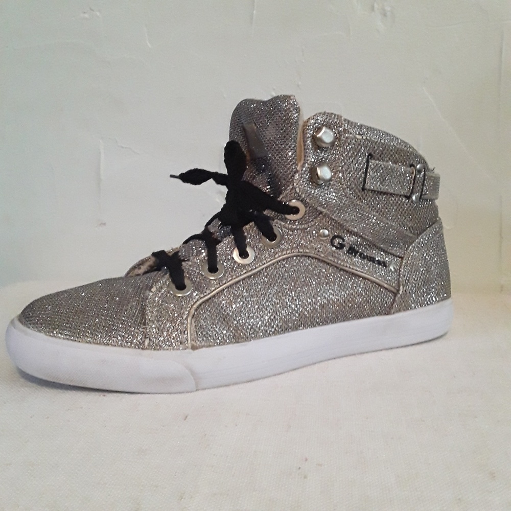 Guess High Tops Gold Metallic